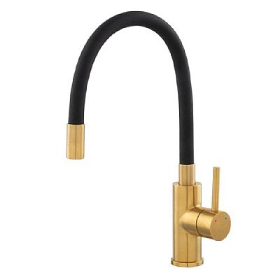  Ferro Zumba Brushed Gold Με Εύκαμπτο Μαύρο Ρουξούνι