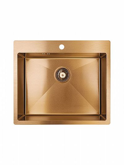 Laveo Ένθετος Νεροχύτης Inox Μ59xΠ51cm Ροζ