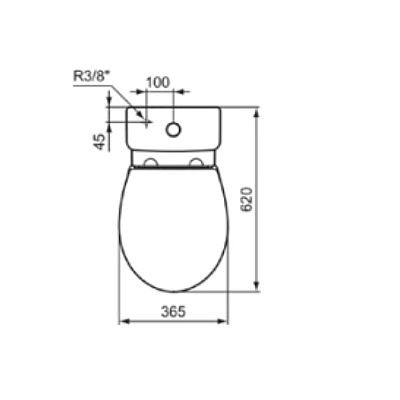 EUROVIT IDEAL RIMLESS SOFT CLOSE Π/Σ