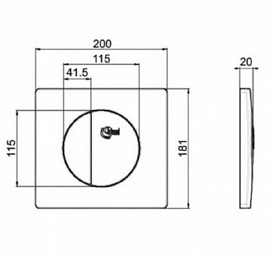 ΠΛΑΚΕΤΑ ECO W30 W3091AA ΧΡΩΜΕ IDEAL
