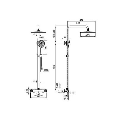 IRIS T-THERMOSTATIC BLACK MAT