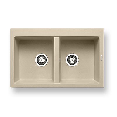 Pyramis Pyragranite Alazia 79x50 cm 2B 070136911 Ivory Νεροχύτης