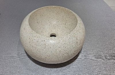 TERAZZO WHITE LITTLE GRAVEL 40X40X15CM 