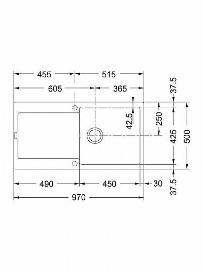 Franke Maris MRG 611-97 Ένθετος