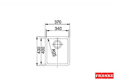Νεροχύτης Franke Kubus KBX 610-34 Inox