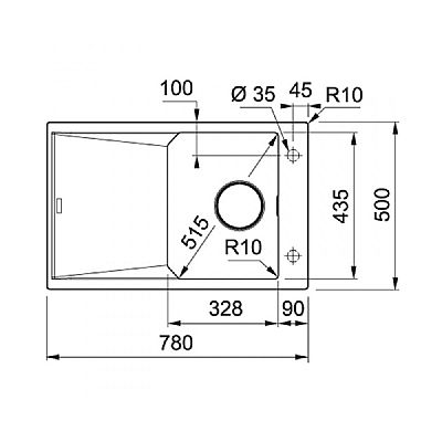 Νεροχύτης FXG 611-78 COFFEE