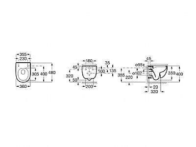 Λεκάνη Meridian Compact Rimless